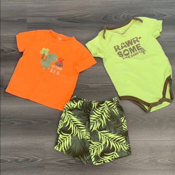 Small Wonders Other - 6-9 month 3 piece set, Top, Shorts, and Bodysuit